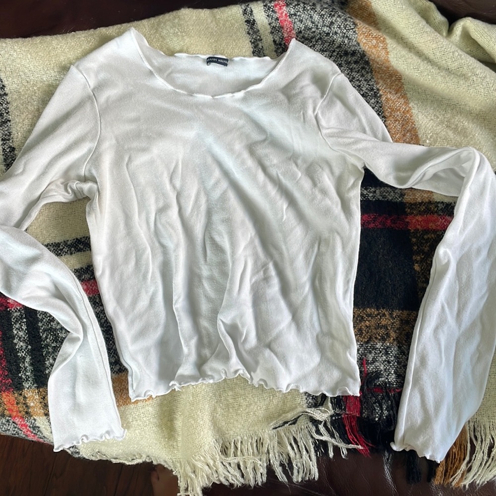 Brandy Melville long sleeve white shirt
